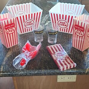 Movie night popcorn set - NWOT